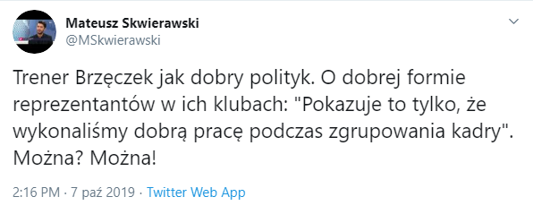 SZALONA  WYPOWIEDŹ Brzęczka o dobrej formie reprezentantów w klubach xD